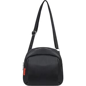 WisePoint Nylon Crossbody Bag – Lightweight Black Shoulder Bag with Zipper